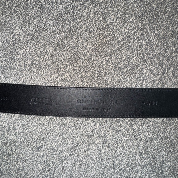 Versace Men’s Black Leather Belt - Picture 5 of 7